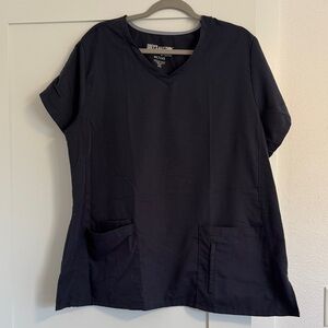 Grey's Anatomy Charcoal-Grey Active Wear Scrub Top